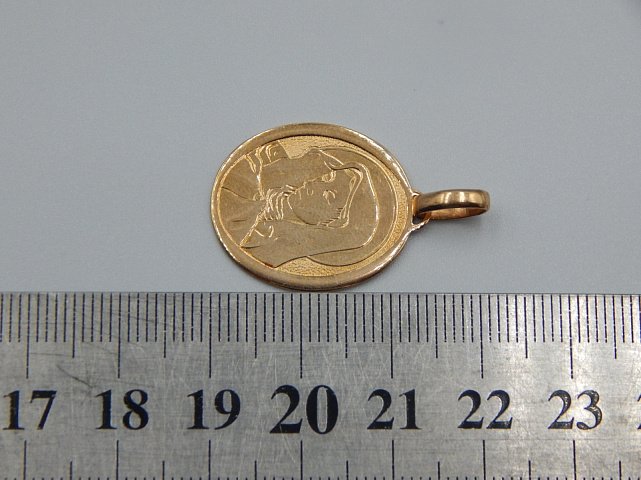 Підвіс-ладанка з червоного золота (32181994) 2