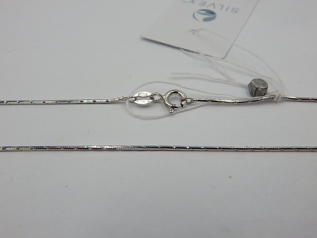 Серебряная цепь с плетением Снейк (30671881) 3