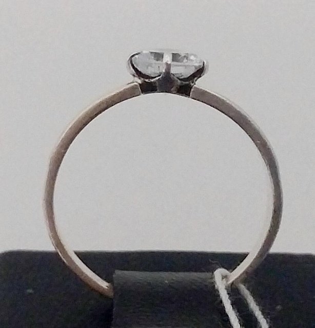 Серебряное кольцо с цирконием (33340161) 3