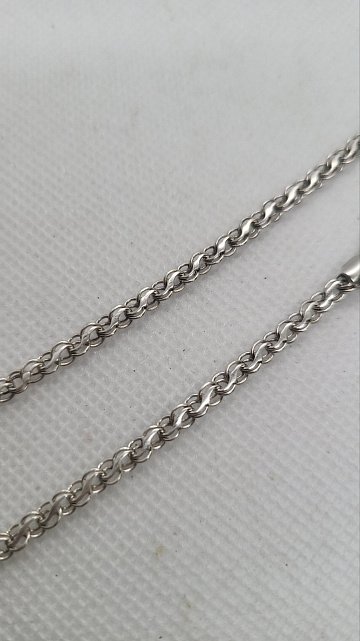 Серебряная цепь с плетением Ручеек (31762323) 2