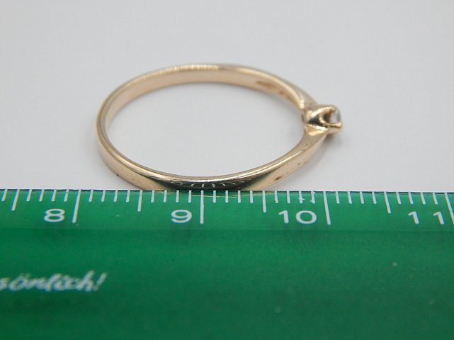 Кольцо из красного золота с бриллиантом (-ми) (30666530) 6