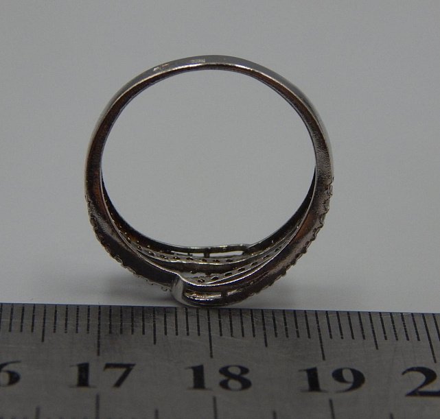 Серебряное кольцо с цирконием (33336803) 2