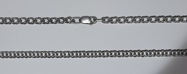 Срібний ланцюг із плетінням Подвійний ромб (29921396) 0