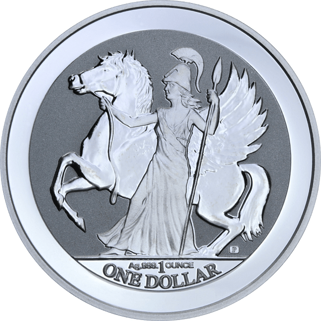Серебряная монета 1oz Пегас 1 доллар 2017 БВО (29127850) 0