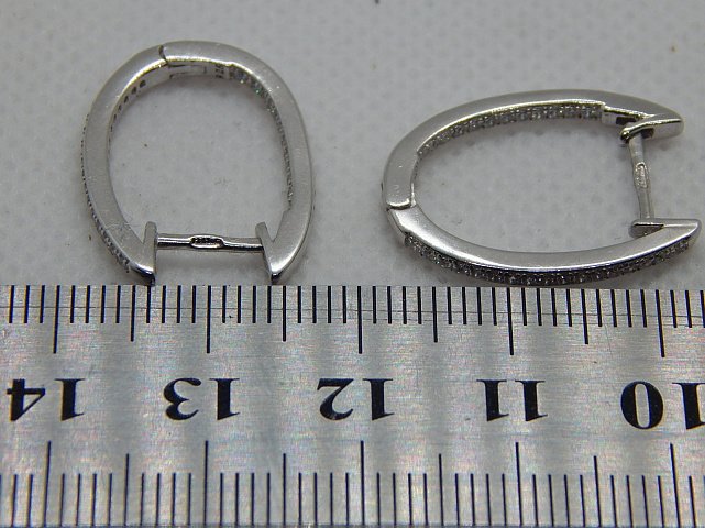 Срібні сережки з цирконієм (30506486) 3