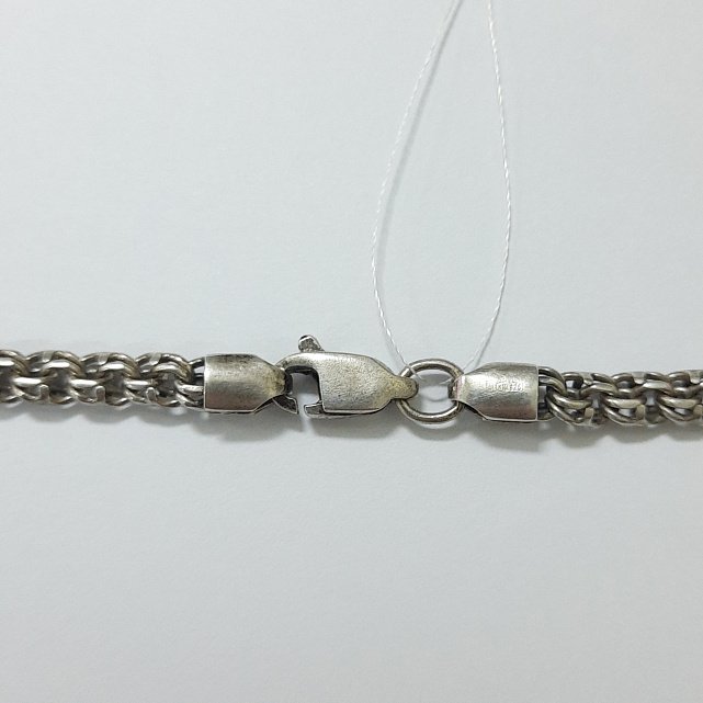 Серебряная цепь с плетением Бисмарк (32999930) 1