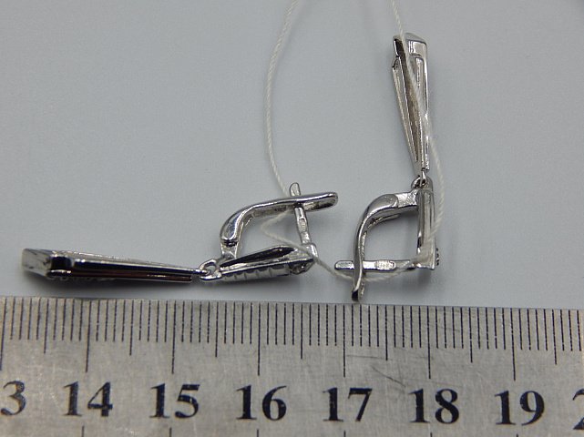 Срібні сережки з цирконієм (33722129) 3