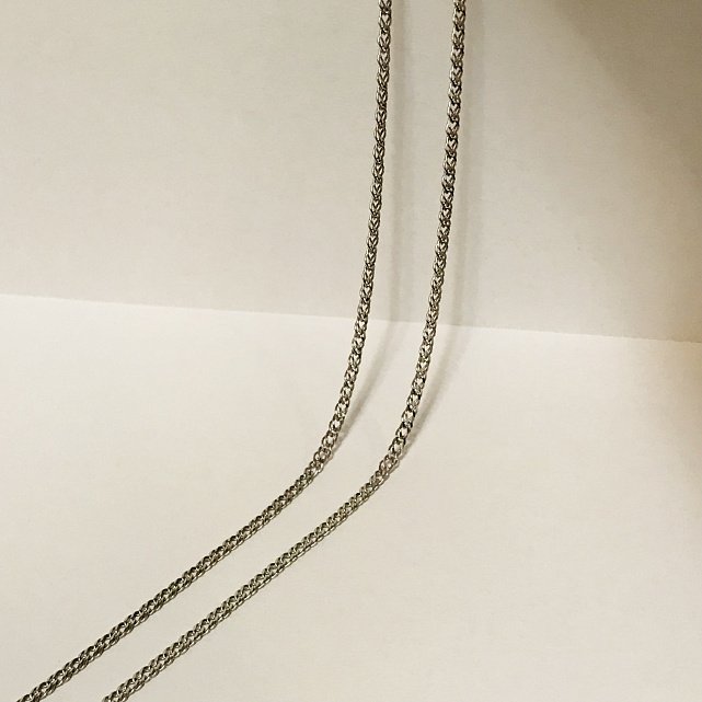 Серебряная цепь с плетением Двойной ромб (32212578) 1