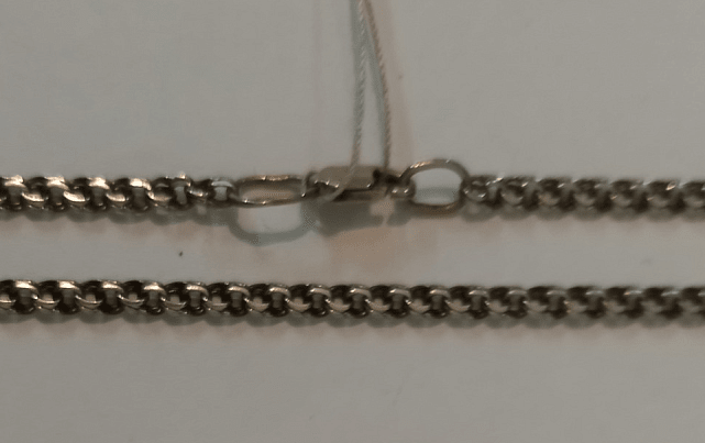 Серебряная цепь с плетением Бисмарк (30518712) 0