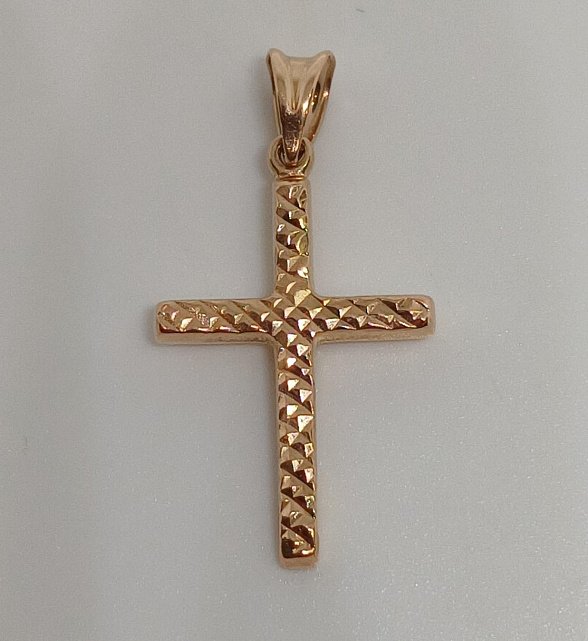 Підвіс-хрест з червоного золота (33806165) 1