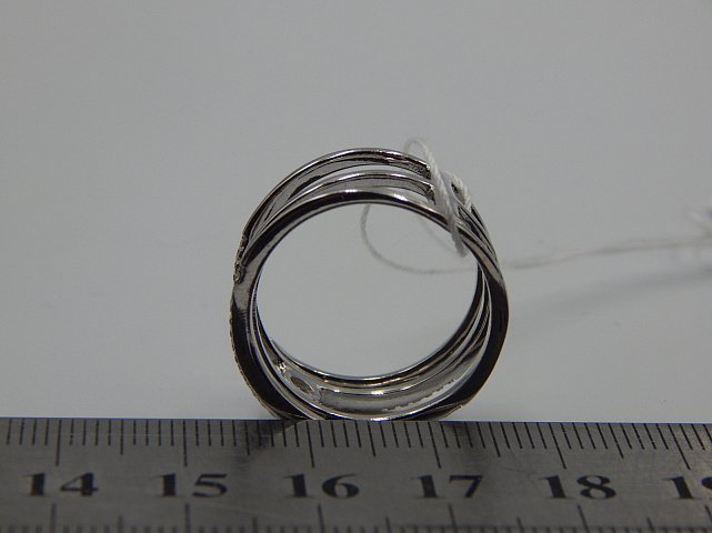 Серебряное кольцо с цирконием (32996788) 3