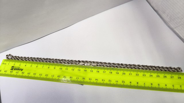 Серебряная цепь с плетением Кордовое (33880059) 1