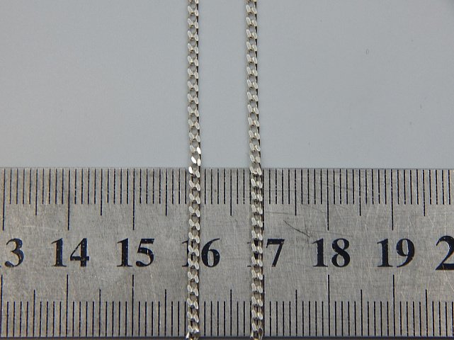 Срібний ланцюг з плетінням панцирне (32433406) 3