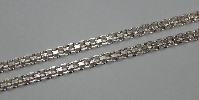 Серебряная цепь с плетением Фантазийное (32615389) 2