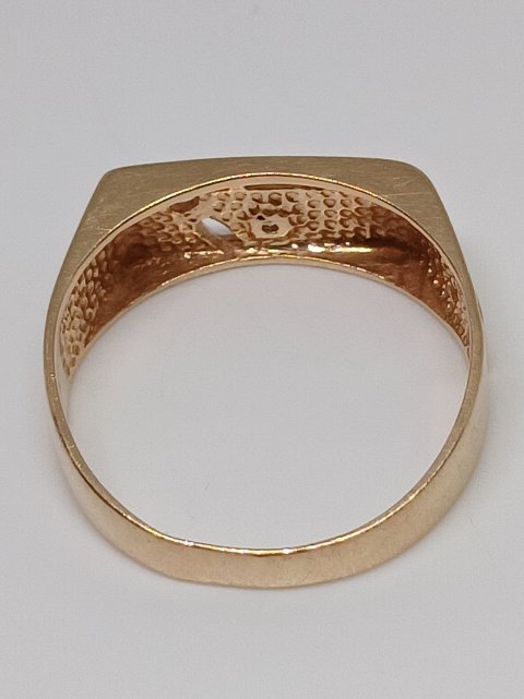 Перстень из красного золота с цирконием (33687353) 5