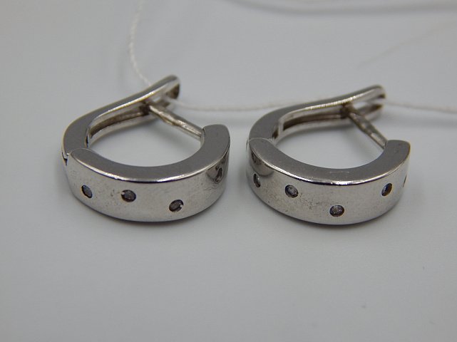 Срібні сережки з цирконієм (33238726) 4