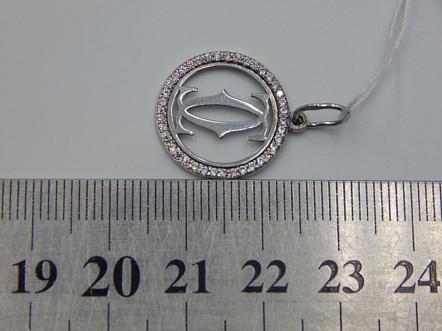 Срібний кулон із цирконієм (33358690) 3