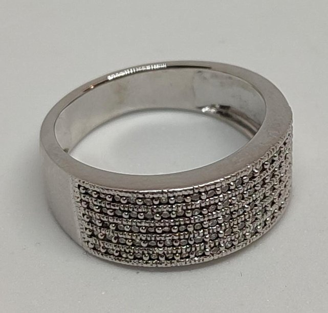 Кольцо из белого золота с бриллиантом (-ми) (28201282)  4