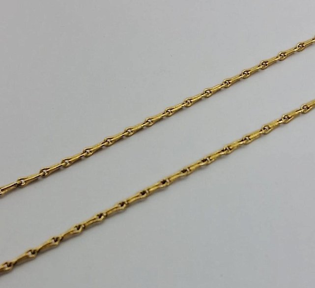 Ланцюжок з жовтого золота з плетінням Фантазійне (33758314) 2
