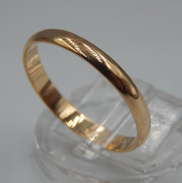 Обручальное кольцо из красного золота (33897514)  0