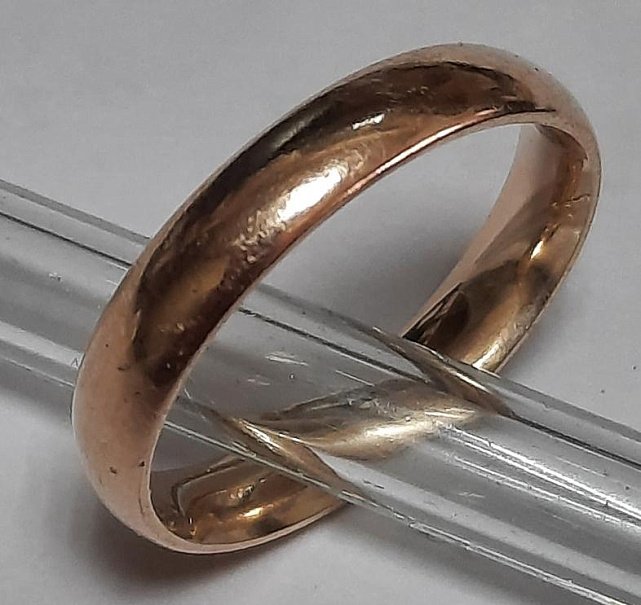 Обручальное кольцо из красного золота (33674188) 0