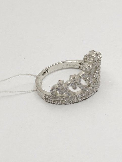 Серебряное кольцо с цирконием (33301936) 1