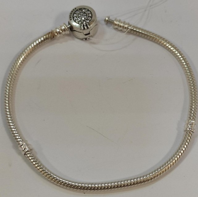 Срібний браслет із цирконієм (33676943) 0