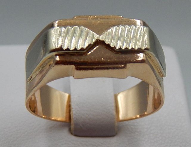 Перстень з червоного та білого золота (31896181) 0
