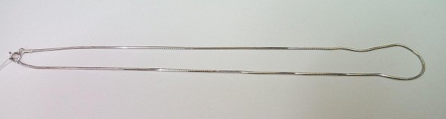 Серебряная цепь с плетением Снейк (30499789) 2