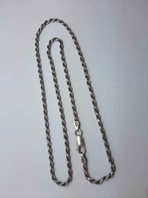 Серебряная цепь с плетением Тройной жгут (33541713) 2