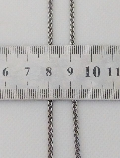 Серебряная цепь с плетением Колосок (33340124) 2
