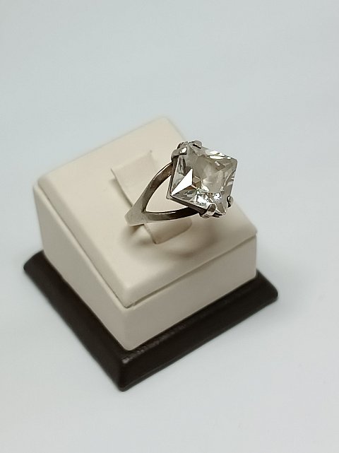 Серебряное кольцо с цирконием (33644991) 4