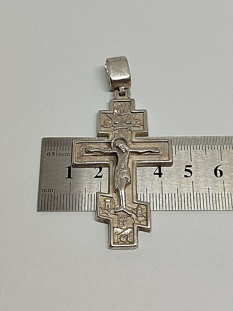 Срібний підвіс-хрест (33827690) 3