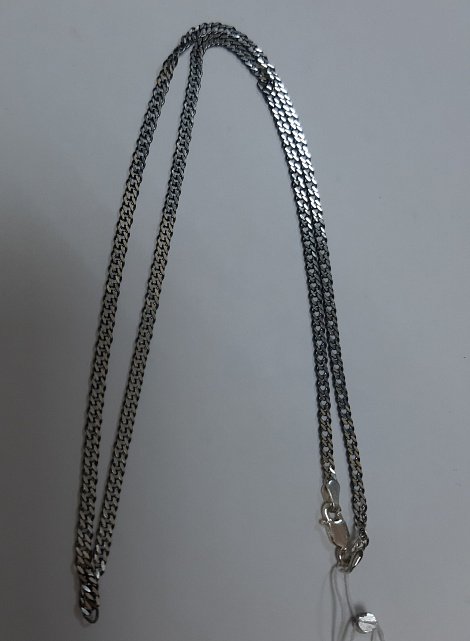 Серебряная цепь с плетением Двойной ромб (30520708) 3