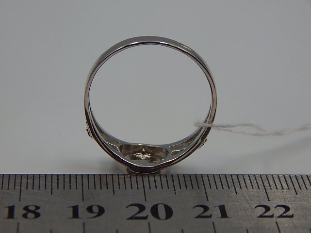 Серебряное кольцо с цирконием (33467252) 3