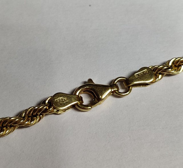 Ланцюжок з жовтого золота з плетінням мотузочок (33731498) 4