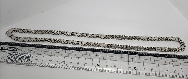 Серебряная цепь с плетением Фантазийное (33665445) 2