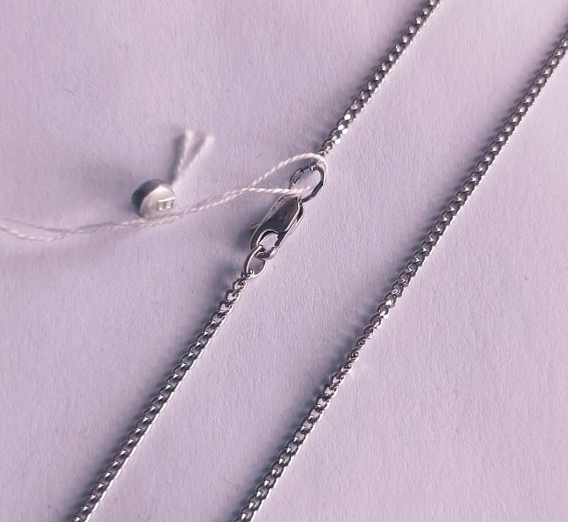 Срібний ланцюг із плетінням панцирне (30525656) 0