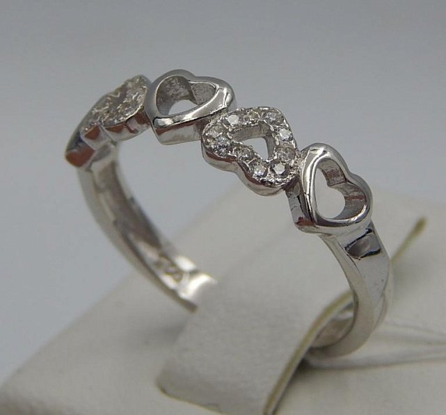 Серебряное кольцо с цирконием (32479181) 4