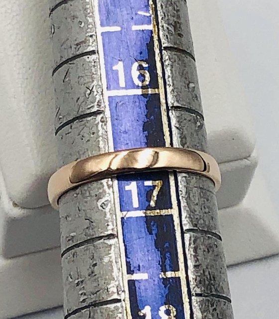 Обручальное кольцо из красного золота с бриллиантом (-ми) (33615413)  2
