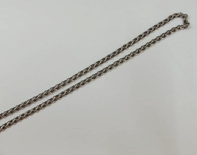 Срібний ланцюг з плетінням Бісмарк (28124887) 1