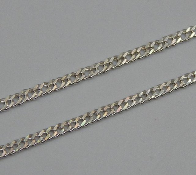 Срібний ланцюг з плетінням Подвійний ромб (32280684) 0