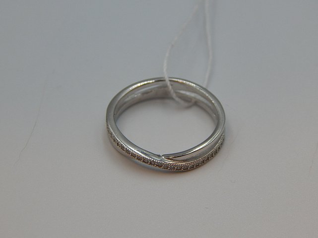 Серебряное кольцо с цирконием (30537349) 3