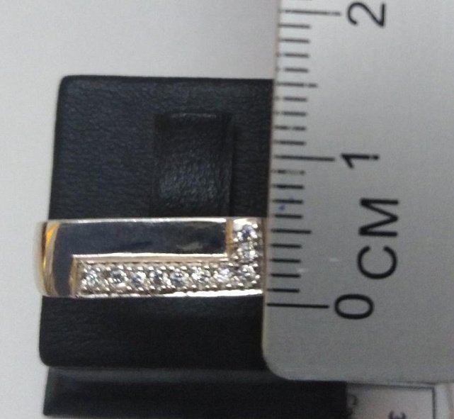 Серебряный перстень с цирконием (30844321) 1