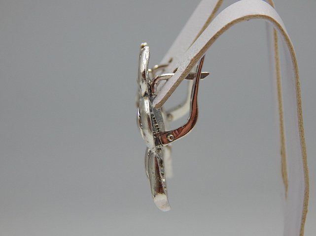 Срібні сережки з цирконієм (32559723) 1