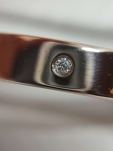Обручальное кольцо из красного золота с бриллиантом (-ми) (32091465) 1