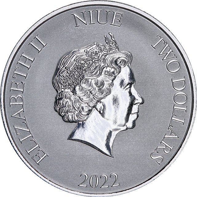 Серебряная монета 1oz Леди и Бродяга 2 доллара 2022 Ниуэ (29128444) 1