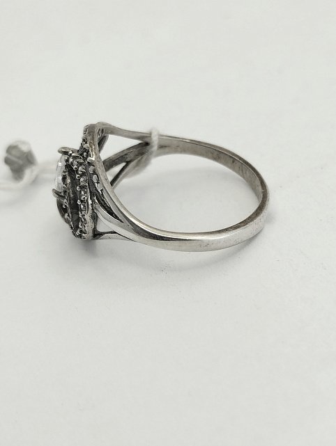 Серебряное кольцо с цирконием (33432402) 1