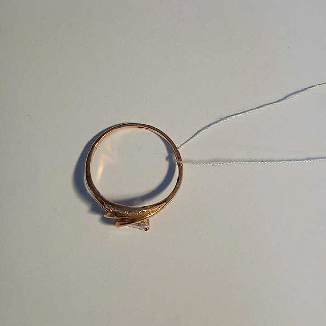 Кольцо из красного золота с бриллиантом (-ми) (27417774)  5