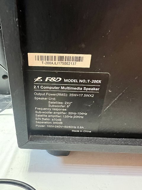 Мультимедійна акустика F&D T-200X 2